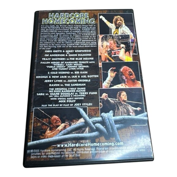 Hardcore Homecoming : An Extreme Reunion Platinum Edition 2 Discs DVD Mick Foley - Picture 2 of 6
